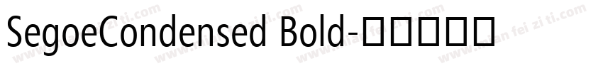 SegoeCondensed Bold字体转换